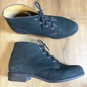 Ariat Men's Navy Blue Suede Lace Up Boots Dress Shoes (11)